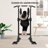 Dland Tower Adjustable Height Pull Up and Dip Station Multi-Function