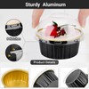 EUSOAR Creme Brulee Ramekins Disposable, 60pcs 5oz Foil Baking Cups