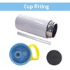 OKBA 4pcs 12oz sublimation Blanks sippy cup,sublimation tumblers for kids,Stainless