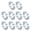 PATIKIL 30 Pack 22-25mm Double Ear Hose Clamp, Galvanized Steel