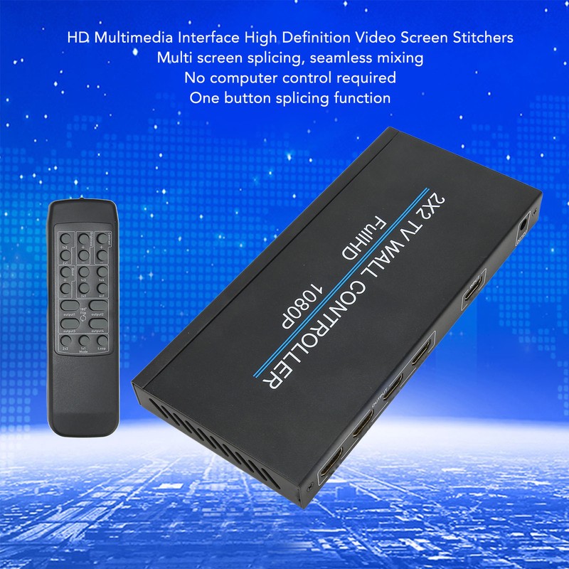 2x2 TV Wall Controller HD Multimedia Interface Plug and Play