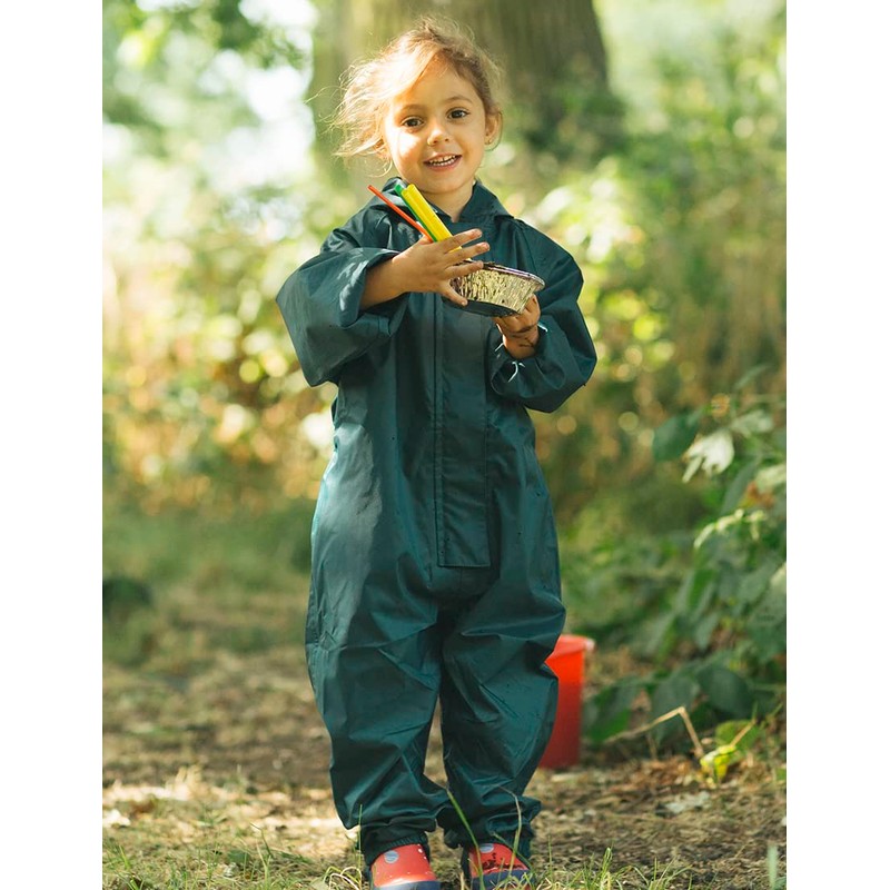 Muddy Puddles Unisex-Children Originals Waterproof All-in-One, Green, 5-6 Years