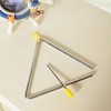 8 Inch Musical Steel Triangle Percussion Instrument With Striker