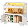 HOOBRO Large Hamster Cage, Acrylic Hedgehog Cage with Storage Cabinet