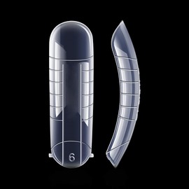 120PCS/Case Dual Forms Nail Mold 12 Size With Scale Gift