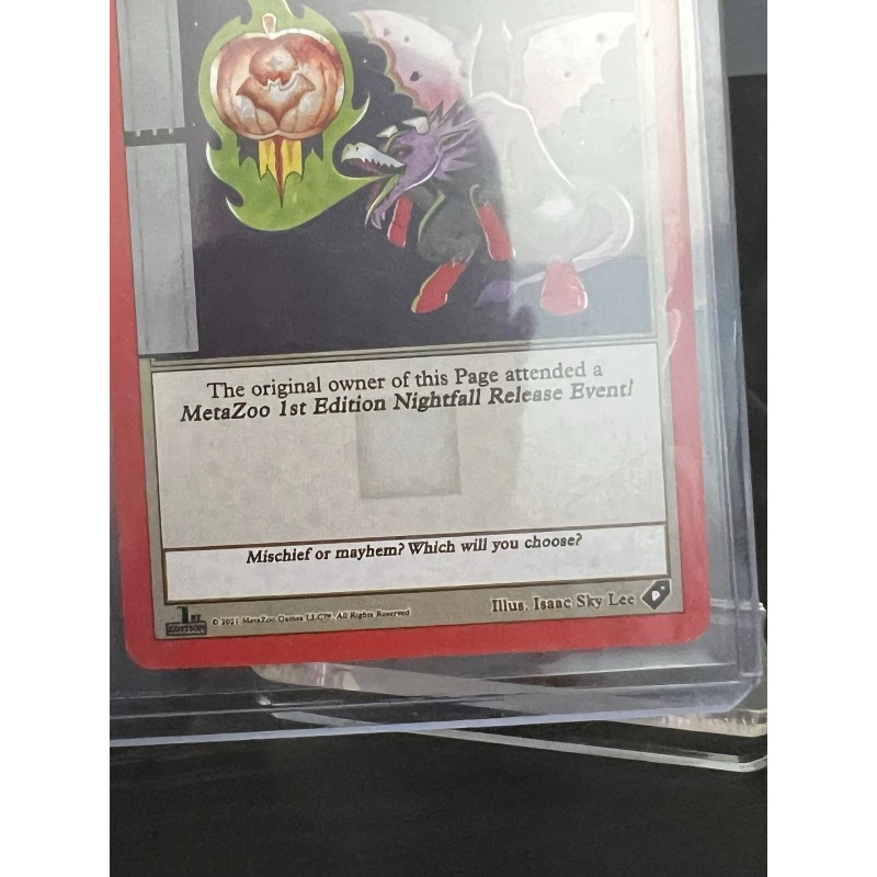 Release Event Medal Promo Card Sealed MetaZoo Nightfall First Edition
