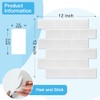 Art3d Peel and Stick Backsplash Tiles – 12"x12" White Washed