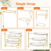 Lifewit Plastic 3 Tier Serving Tray Platter for Party Entertaining,