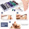 Nail Sanding Bands for Nail Drill, Bestgle 250Pcs Coarse Fine