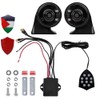 Snblzhef Universal 12V 10-Sound Musical Snail Horn Electronic Controller for
