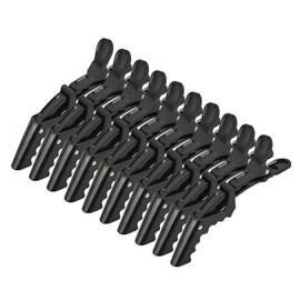 10 Pcs Crocodile Hair Clips for Women Non Slip Hair Clips Professional Hairdressing Clips Sectioning Clips Hair for Salon Styling (Black)