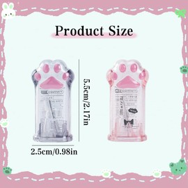4 PCS Cat Paw Pencil Sharpener, IEMIEBSHA Cute Kawaii Aesthetic Stationery Set, Handheld Manual Pencil Sharpeners School Supplies for Kids Adult Students Girls (Pink and Grey)