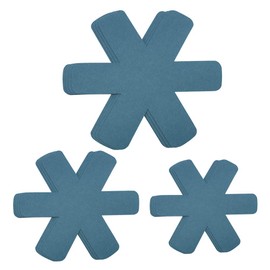 Pan Pot Protectors, Larger & Thicker Pan Protector Pads, 3 Different Sizes, 12 Pcs Pot Seperator Pads for Protecting and Stacking Your Cookware(Cyan)