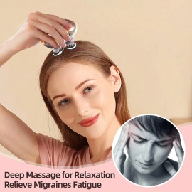 Cotsoco Best Electric Handheld Cat Pet Massager with Kneading 96 Massage Nodes Small