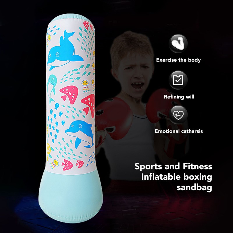 Inflatable Kids Punching Bag Thickened Universal Base Kids Boxing Bag