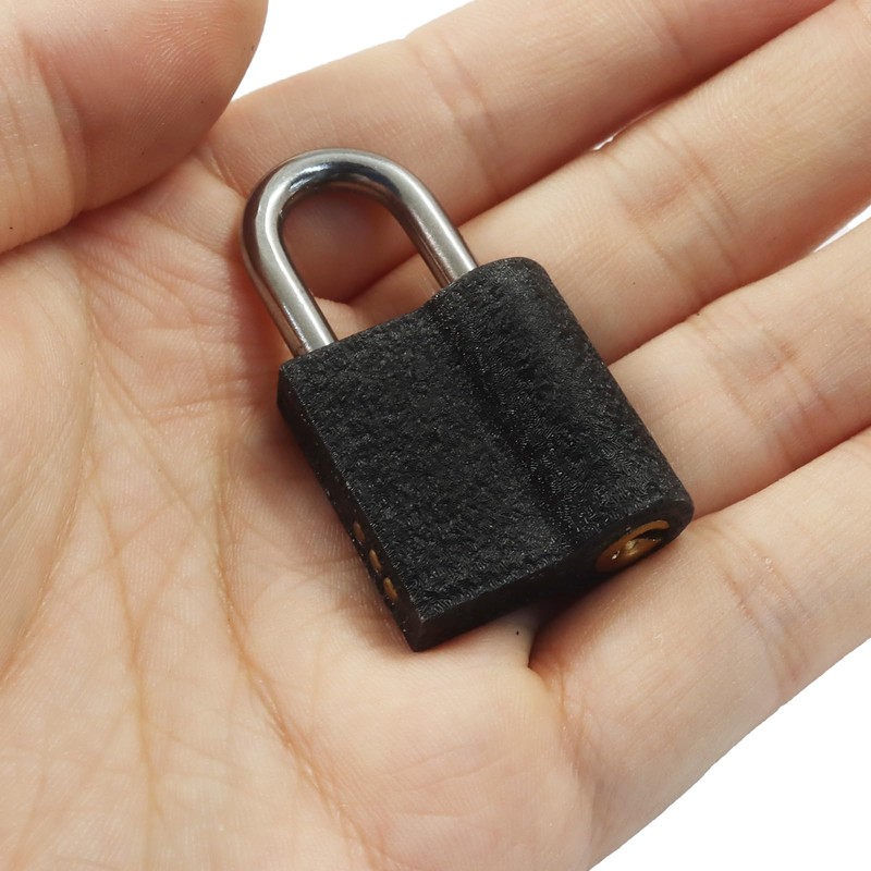 Cionyce 4 Pcs Mini Padlocks with Keys, Luggage Locks for
