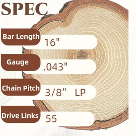 4Pcs 16 inch Chainsaw Chain Fits for Stihl Oregon, 3/8" LP Pitch .043" Gauge 55 Drive Links, R55 Chain Saw Chains Blade for MS 170 MS 171 MS 180 MS 180C MS170 MS171 MS180 MS180C, 61PMM3