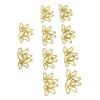 100pcs Shaped Paper Clips Flower Shape Metal Portable Office Clips