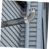 Tofficu 2pcs Stainless Steel Flue Elbow Pipe Chimney Tube for