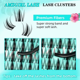 Lash Clusters Manga 168Pcs Eyelash Cluster Wet Look Ultra-Thin Invisible Lash Band Eyelashes Extensions Spiky Anime Wide Span Lashes for Beginners(Autumn Leaves,D-16mm)