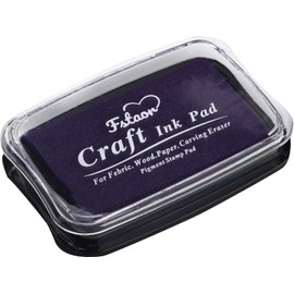 Large Finger Ink Pads for Kids Washable Craft Ink Stamp Pads, DIY for Rubber Stamps, Paper, Scrapbooking, Wood Fabric, Best Gift for Kids (3 x2inch Purple)