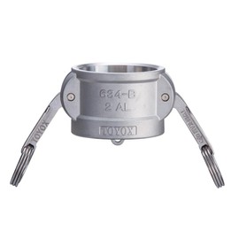 TOYOX 634-B-1-1/4-AL Camlock Coupler Dust Cap, For Plant Plumbing and Various Machines, 1-1/4 Inches, Aluminum Alloy