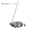 18" Pressure Washer Surface Cleaner w/Wheels 4000PSI,2 Extension Wand Stainless