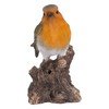 Hi-Line Gift Ltd. Motion Activated Singing Robin ON Stump, Brown;