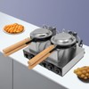 Commercial Bubble Waffle Maker 2830W Egg Bubble Puff Iron Double