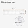 sourcing map 2pcs Straight Plastic Ruler 15cm Metric Plastic Clear