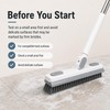 180° Rotating Gap Cleaning Tool with V-Shaped Bristles and Squeegee