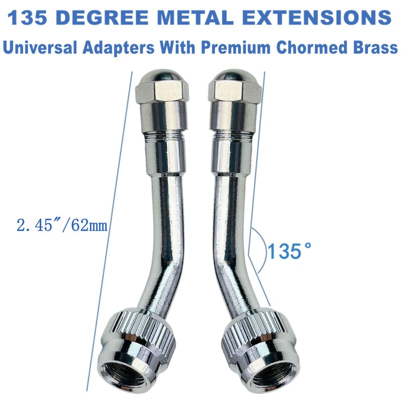 Valve Stem Extenders,45 Degree 90 Degree 135 Degree Schrader Tire