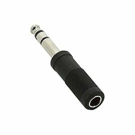 Audio Adapter - 1/4" female Mono TS to 1/4" Male Stereo TRS