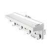 ZGZD White Wall Mounted Coat Rack with Shelf Entryway Hanging