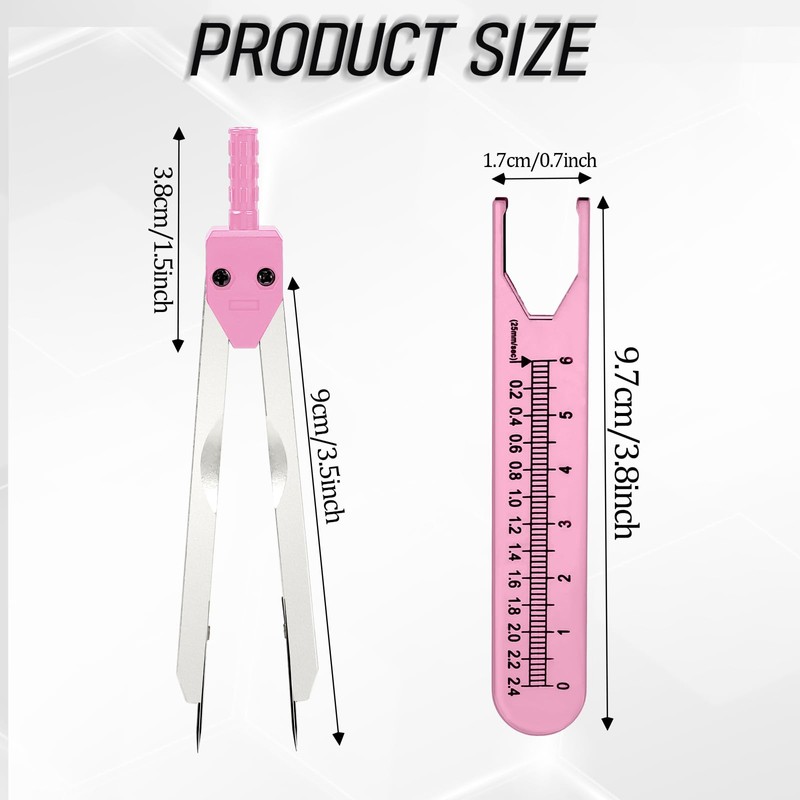 EKG Caliper ECG Caliper Electrocardiogram Divider for Nursing，Electrocardiographs Measuring Tool