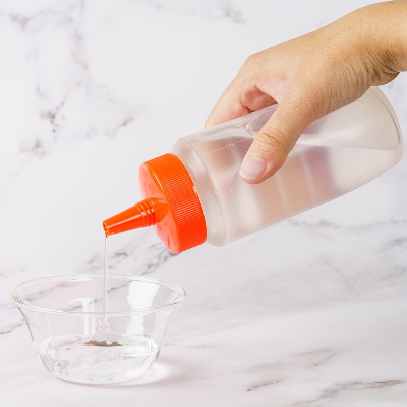 Toysfan Honey Container 360ml (Orange Cap) Refillable Honey Container for