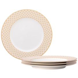Noritake Trocadero Gold Set Of 4 Dinner Plates, 10.50"