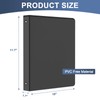 1 Inch 3-Ring Binder with 2 Interior Pockets, Heavy Duty
