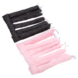 Heatless Curling Ribbon 2 Pcs Big Wavy Fluffy Curling Hair Sleep Curling Hair Headband Pink Black