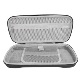 Hard Case for Rog Ally X 2024 RC72LA, for Rog Ally 2023 RC71L, for MSI Claw A1M and Other Accessories,PU Portable Travel Case with Dual Zippers (Black)