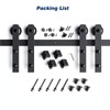 EaseLife 6 FT Double Door Sliding Barn Door Hardware Track