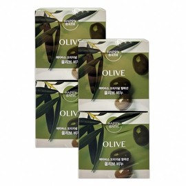 Happy Bath Original Olive Soap 4P Mediterranean Natural Ingredients Clean Payment Moisturizer Skin Care Cosmetics Cash on Delivery or Payment upon Order / 해피바스 오리지널 올리브 비누 4P 지중해 천연 성분 청 결제 보습제 피부관리 화장품 착불 또는 주문시 결제