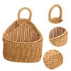 Zerodeko Hanging Garlic Storage Basket Woven Kitchen Organizer for Eggs