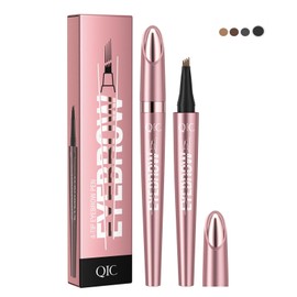 Eyebrow Pencil, Liquid Waterproof Eyebrow Pencil, Eyebrove Microbrading Pen, Eye Makeup Eyebrow Pencil Long Effect Waterproof Micro 4 Point Eyebrow Pencil-Natural Looking Eyebrow Makeup, Pink