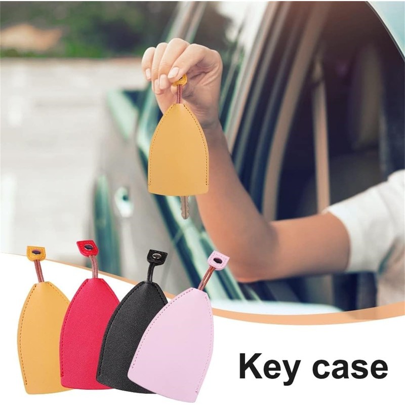 Car Key Case, Creative Pull-Out Key Sleeve Keychain Bags, PU
