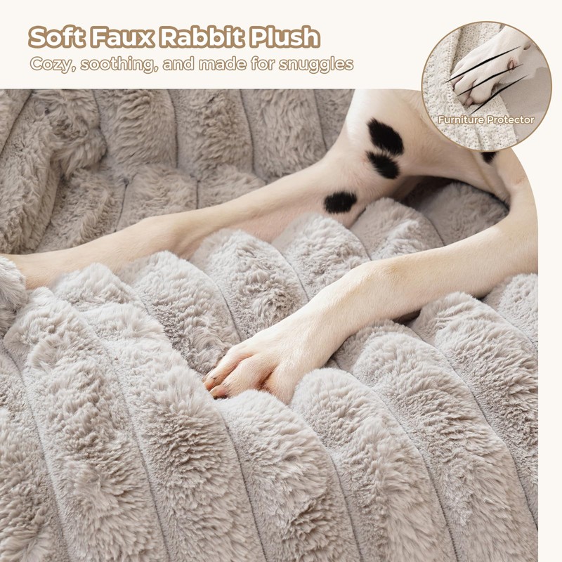 Avont Dog Bed Mat for Couch, Warm Fluffy Calming Sofa