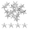 sourcing map 50Pcs Metal Star Studs Claw, 10mm 5-Claw Punk