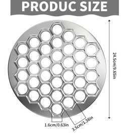 YCHYAN 37 Holes Pelmeni Maker, Thickened Aluminium Alloy Tortellini Maker, Italy Dumpling Maker, Maultaschen Machine, Can Be Used for Making Dumplings, Wonton