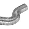 Lambro 60633 Semi-Rigid Aluminum Dryer Ducting, 4 inch x 8