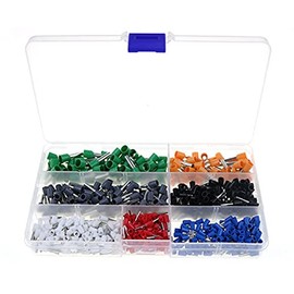 EPANO 600 Pcs Copper Wire Crimp Tube Connector Spade Insulated Cord End Cable Wire Terminal Kit DIY Hand Tool Set for 22-10AWG